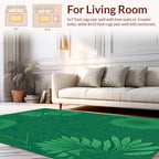 Verdant Leaf Pattern Rug