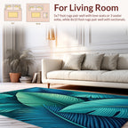 Tropical Leaf Pattern Design Rug