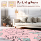 Whimsical Cats Among Floral Branches Rug