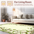 Vine and Leaf Botanical Frame Design Rug