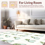 Whimsical Organic Botanical Pattern Rug