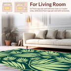 Tropical Leaf Pattern Design Rug