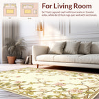 Vintage Pink Blossom Vine Design Rug