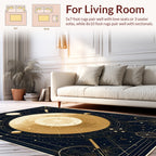 Celestial Galaxy Geometric Abstract Rug