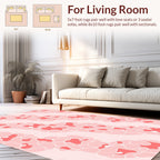 Soft Pink Organic Flow Rug
