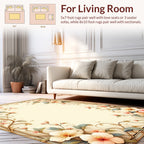 Floral Vine and Leaf Pattern Rug