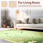Whimsical Dragonfly Garden Scene Rug