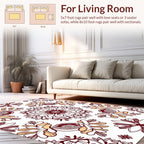 Intricate Floral Medallion Pattern Design Rug
