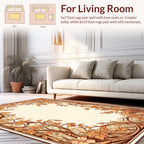 Art Nouveau Floral Vine Design Rug