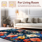 Vibrant Floral Pattern Rug