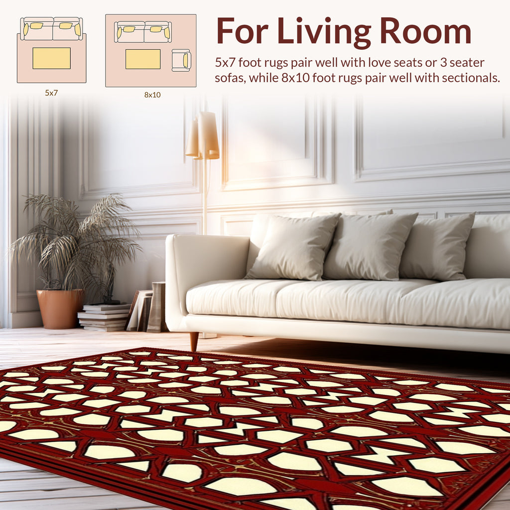 Regal Geometric Lattice Design Rug
