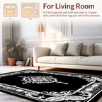 Ornate Floral Border Design Rug