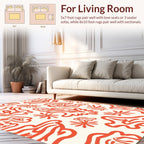 Organic Abstract Coral Pattern Rug
