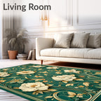 Elegant Floral Vine Garden Rug