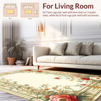 Floral Botanical Vines with Borders Rug