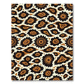 Exotic Gold Black Floral Spots Rug