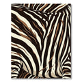 Earthy Zebra Stripe Swirl Rug