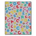 Colorful Alphabet Characters Scattered Composition Rug
