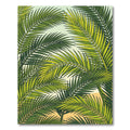 Lush Tropical Palm Frond Foliage Rug