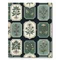 Sage Green Botanical Apothecary Herb Collection Rug