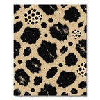 Abstract Black Splatter Animal Print Rug