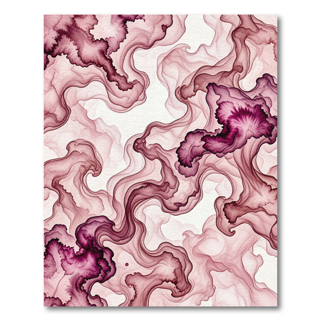 Deep Ink Wash Ribbons Rug