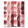 Crimson Strokes Abstract Vertical Rug