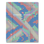 Pastel Pixel Mosaic Grid Block Rug