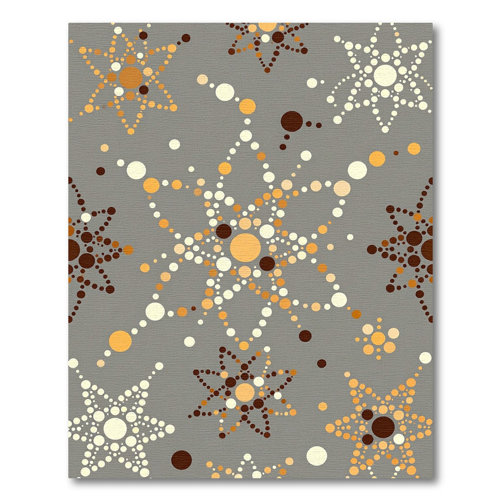 Caramel Tan Dot Starburst Rug