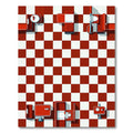 Retro Red Checkered Diner Floor Rug