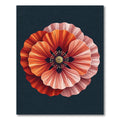 Crimson Coral Multi Layered Poppy Blossom Rug