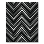 Monochrome Chevron Stripe Accent Rug