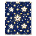Whimsical Glowing Star Constellation Navy Rug