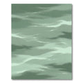 Ethereal Sage Green Abstract Wave Rug