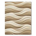 Elegant Cream and Beige Flowing Waves Rug