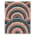 Coral Gray Arch Ripple Rug
