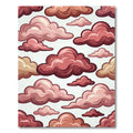 Crimson Rose Cloudscape Arrangement Rug