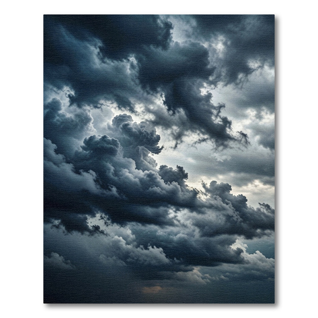 Dramatic Dark Stormy Cloudscape Rug