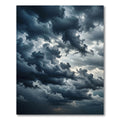 Dramatic Dark Stormy Cloudscape Rug