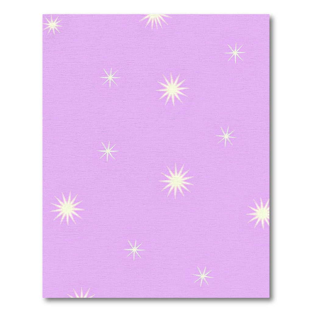 Lavender Yellow Starburst Sparkle Whimsy Rug
