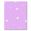 Lavender Yellow Starburst Sparkle Whimsy Rug
