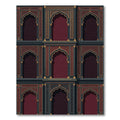 Royal Burgundy Archway Lattice Decor Rug