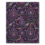 Lush Paisley Peacock Feather Garden Rug