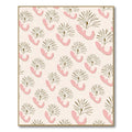 Blush Pink Abstract Floral Branch Rug