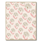 Blush Pink Abstract Floral Branch Rug