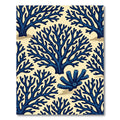 Deep Blue Coral Reef Underwater Illustration Rug