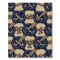Nautical Navy Gold Rope Knots Rug