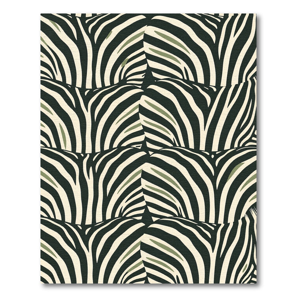 Bold Zebra Stripes Abstract Arrangement Rug
