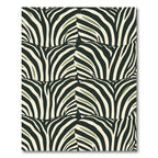 Bold Zebra Stripes Abstract Arrangement Rug