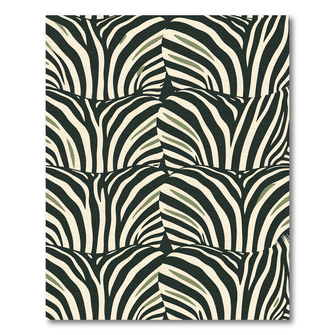 Bold Zebra Stripes Abstract Arrangement Rug